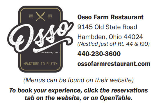 True Pasture-to-Plate Dining  -  Osso Farm Restaurant